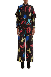 Chemise à manches longuess - Noir