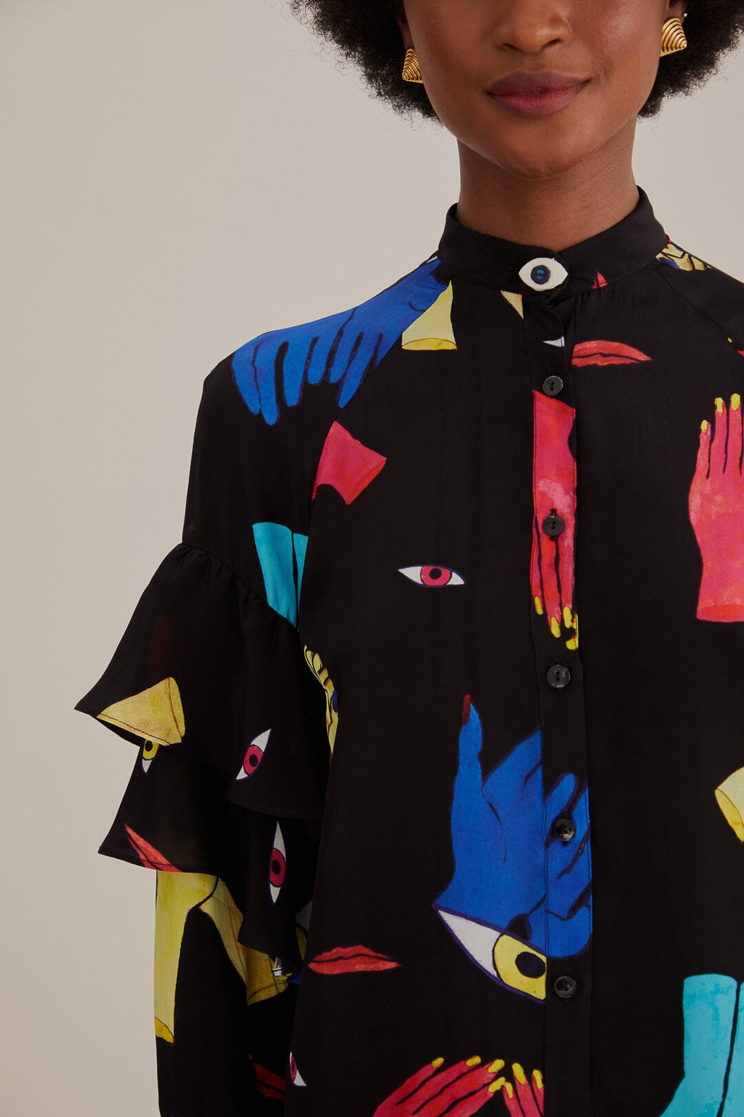 Chemise à manches longuess - Noir