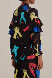 Chemise à manches longuess - Noir