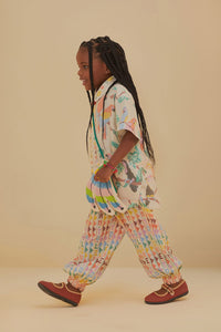 NEW_Stitched Birds Scarfs Off White Enfant - Stitched Birds Scarfs Off White