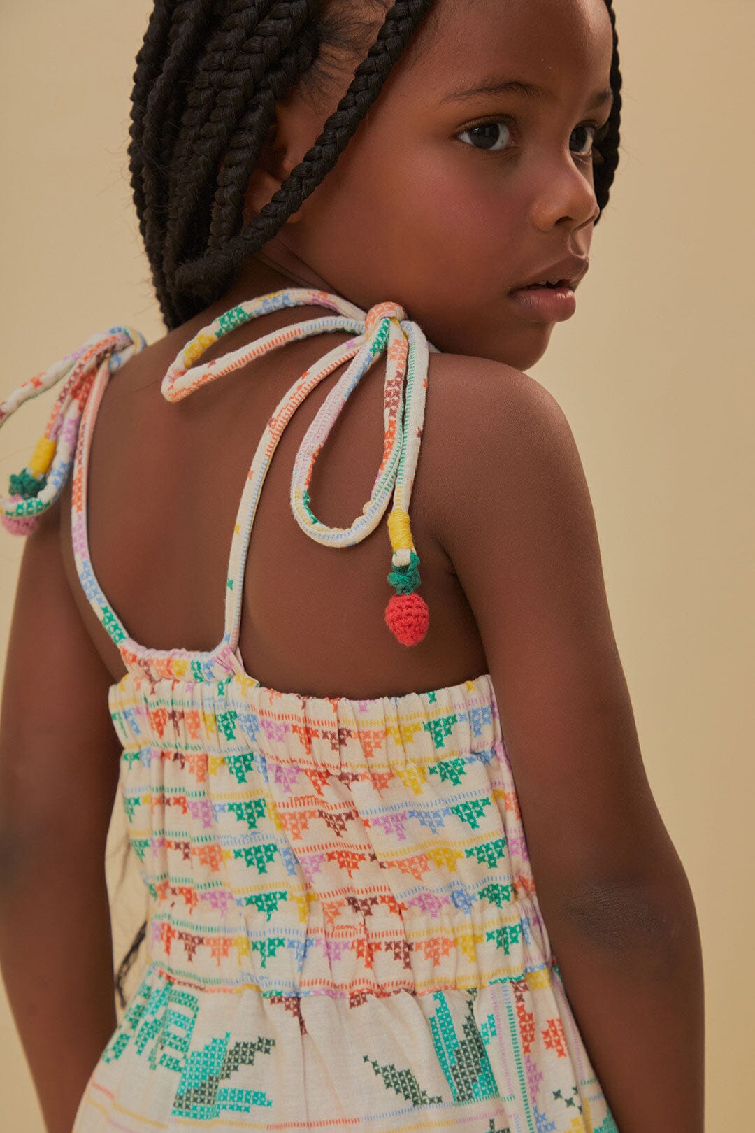 NEW_Stitched Birds Scarfs Off White Enfant - Stitched Birds Scarfs Off White