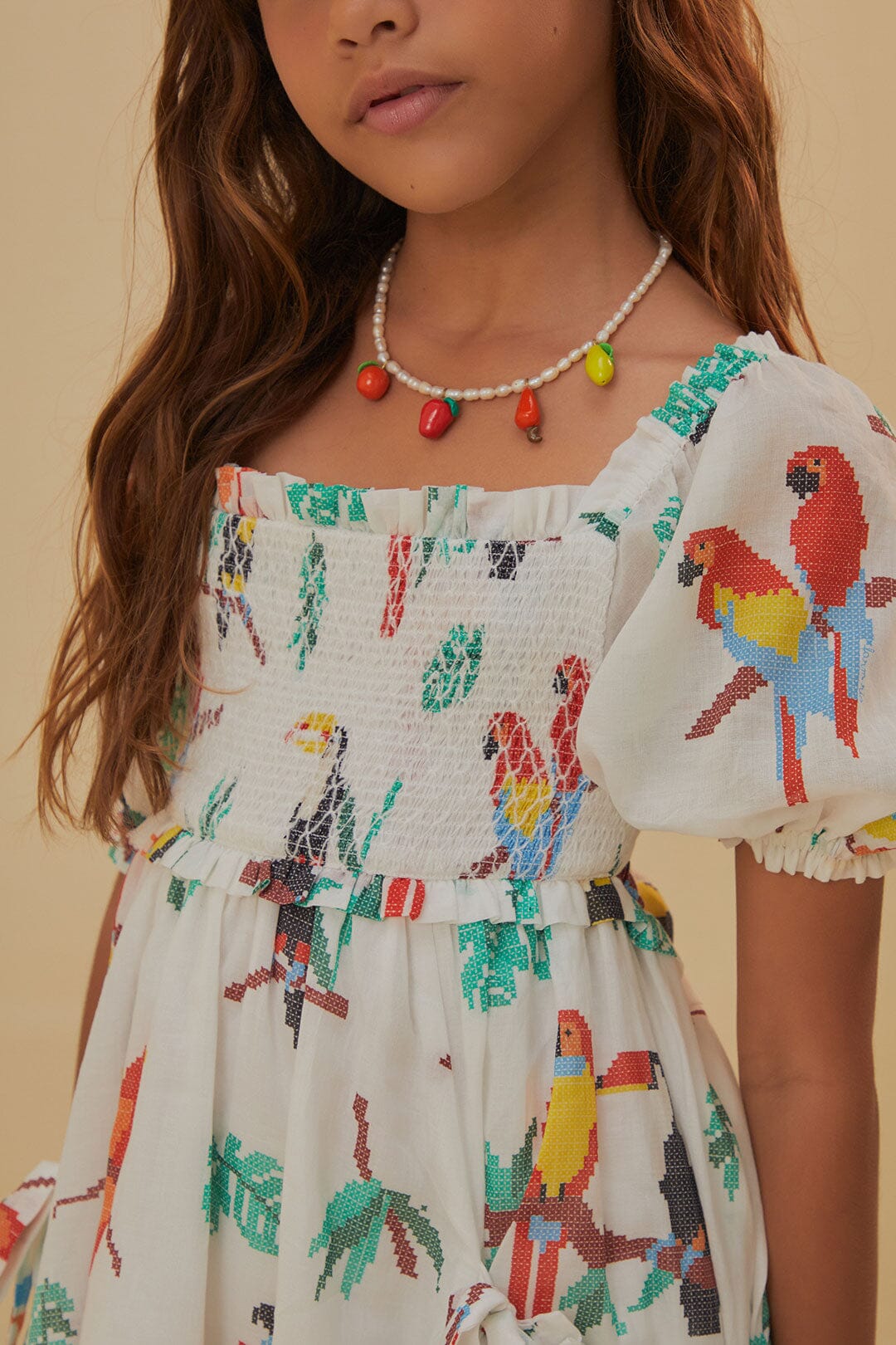 NEW_Stitched Birds Pink Enfant - Stitched Birds Pink