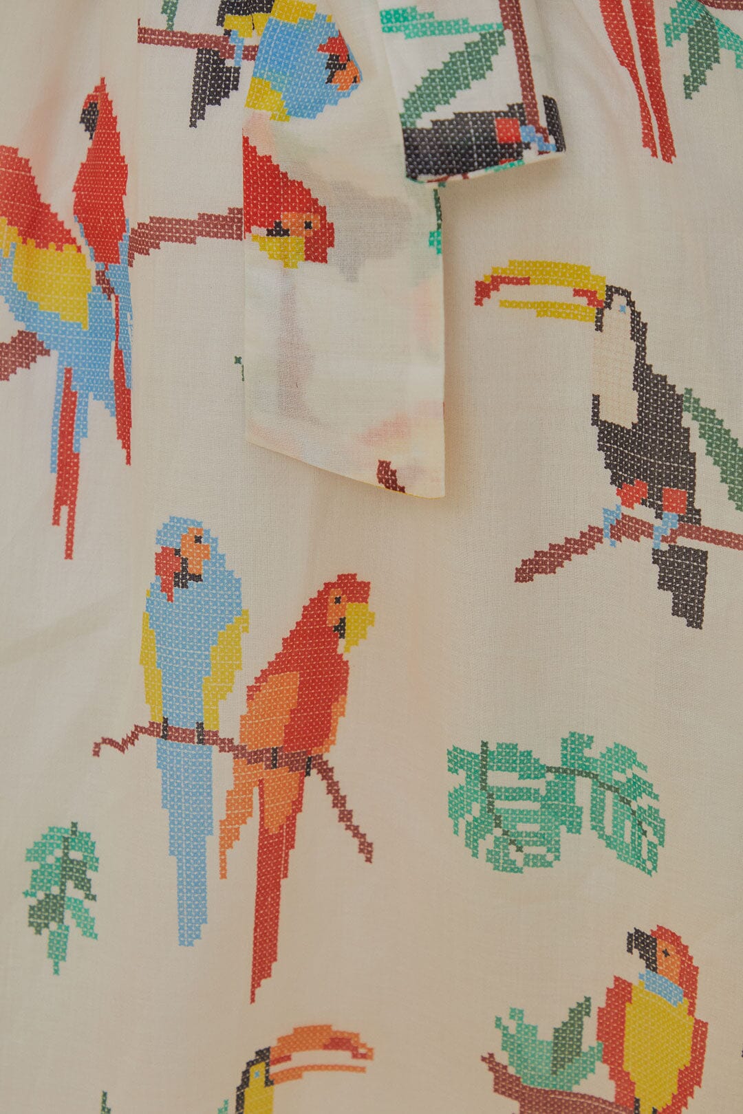 NEW_Stitched Birds Pink Enfant - Stitched Birds Pink