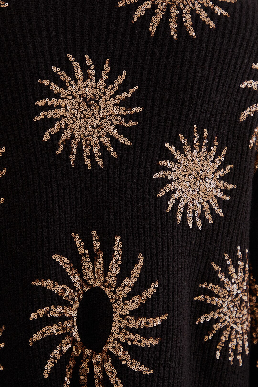 Cardigan brodé de paillettes - Noir