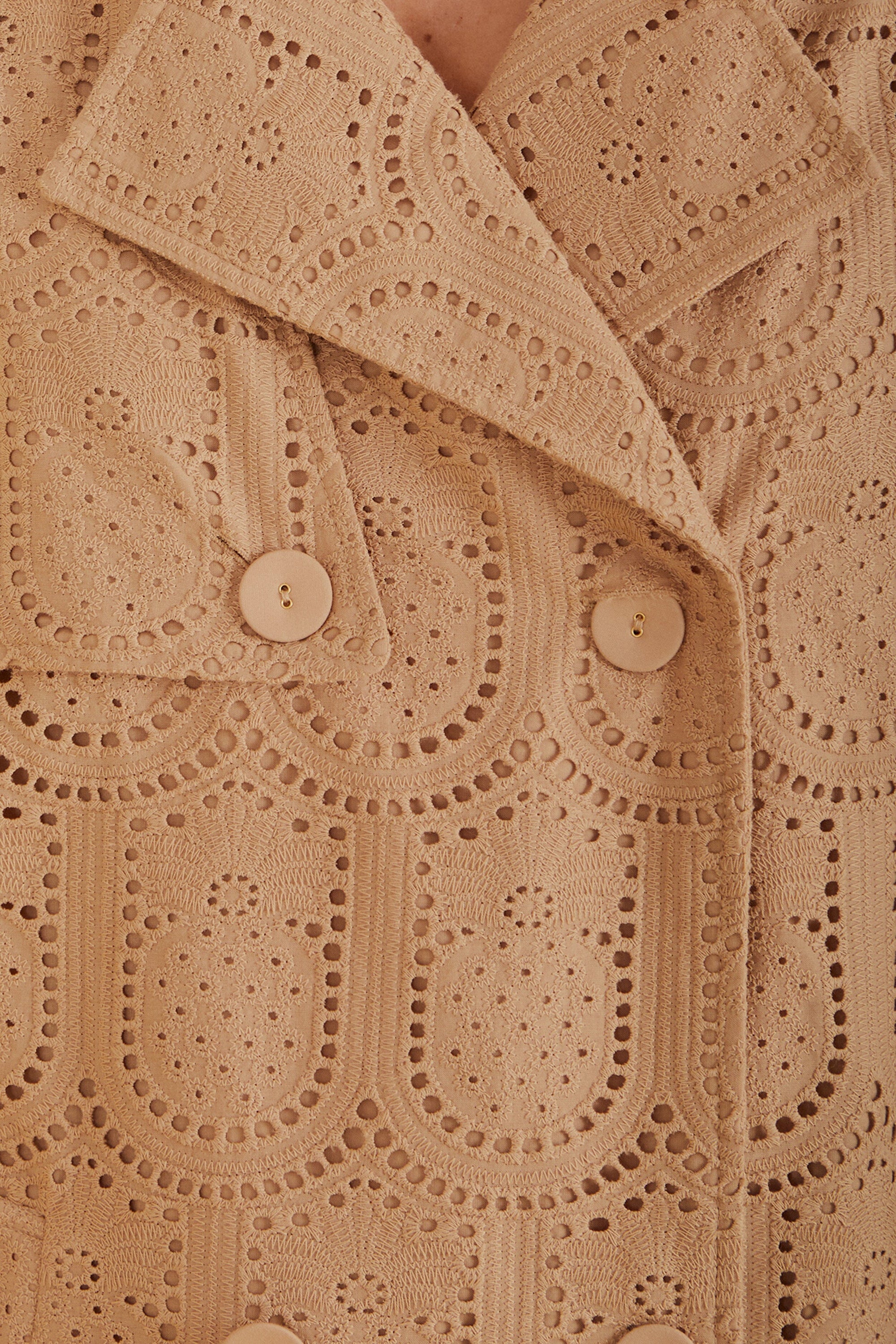 Trench-coat Pineapple à œillets en coton - Beige