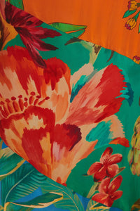 Robe longue à bretelles Flowery Rufle - Multicolore