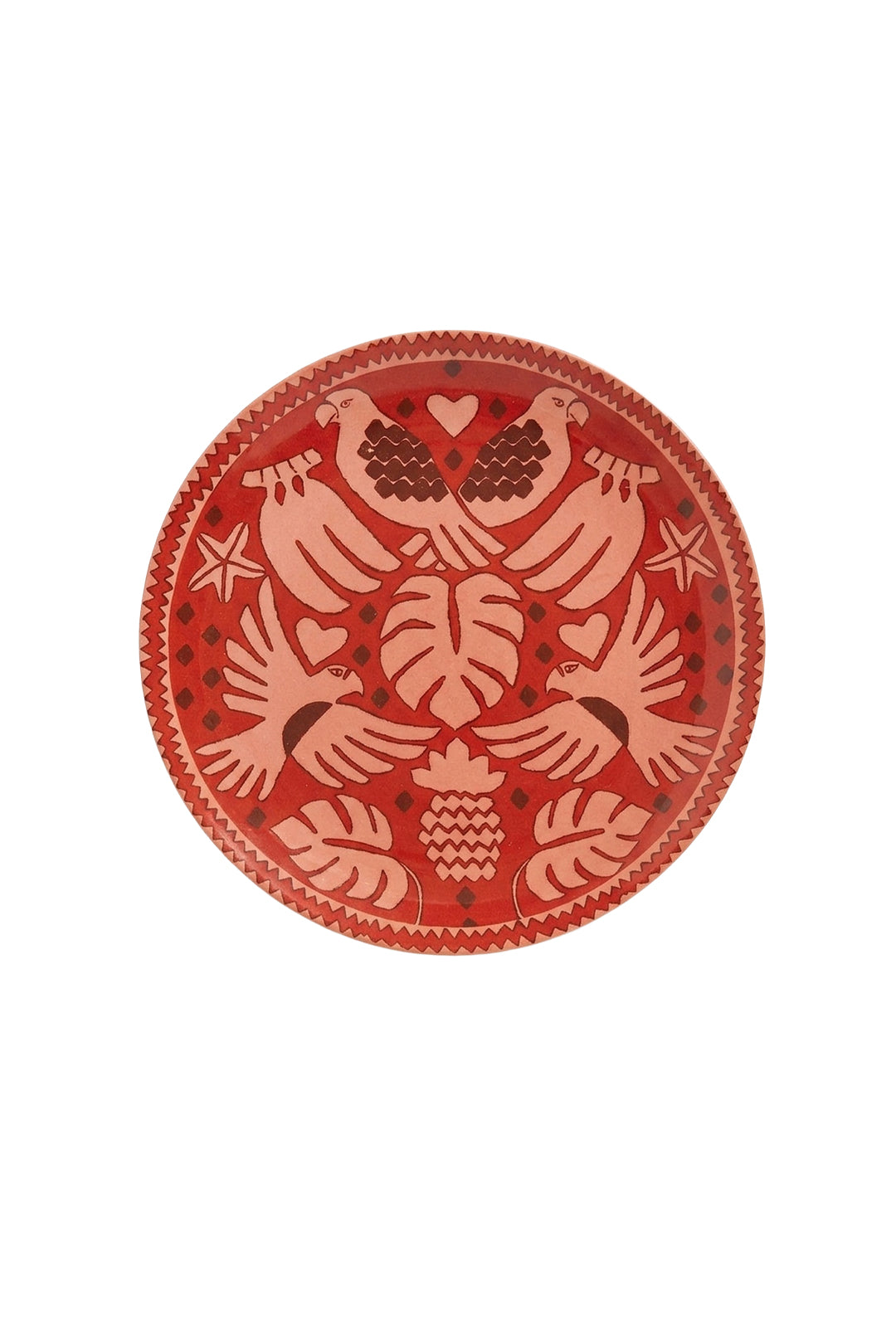 Go Tropical plate - Red