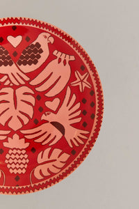 Go Tropical plate - Red
