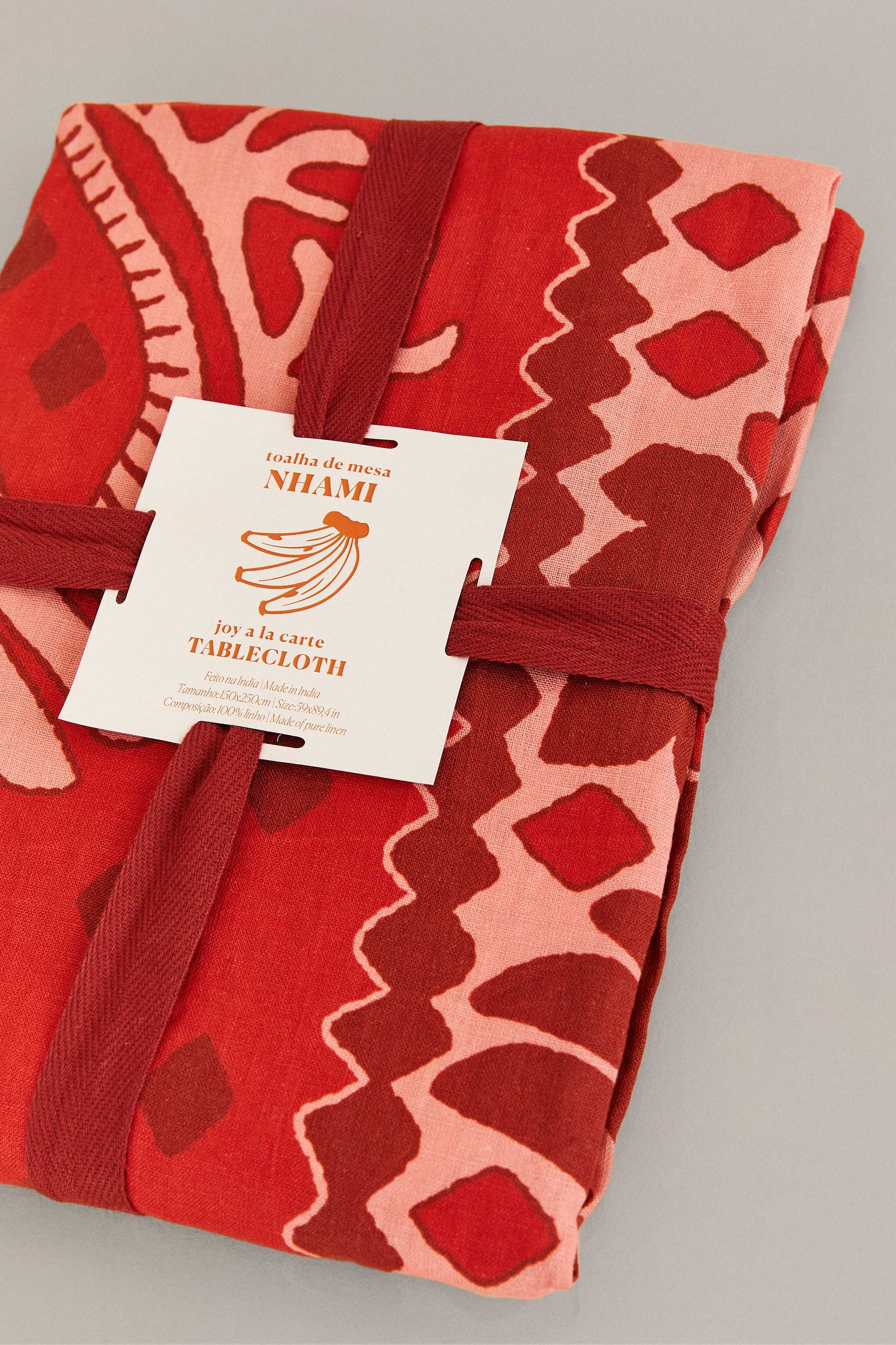 MEDIA OFF LINE_Nappe Go Tropical en lin - Rouge