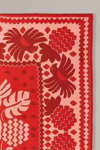 MEDIA OFF LINE_Nappe Go Tropical en lin - Rouge