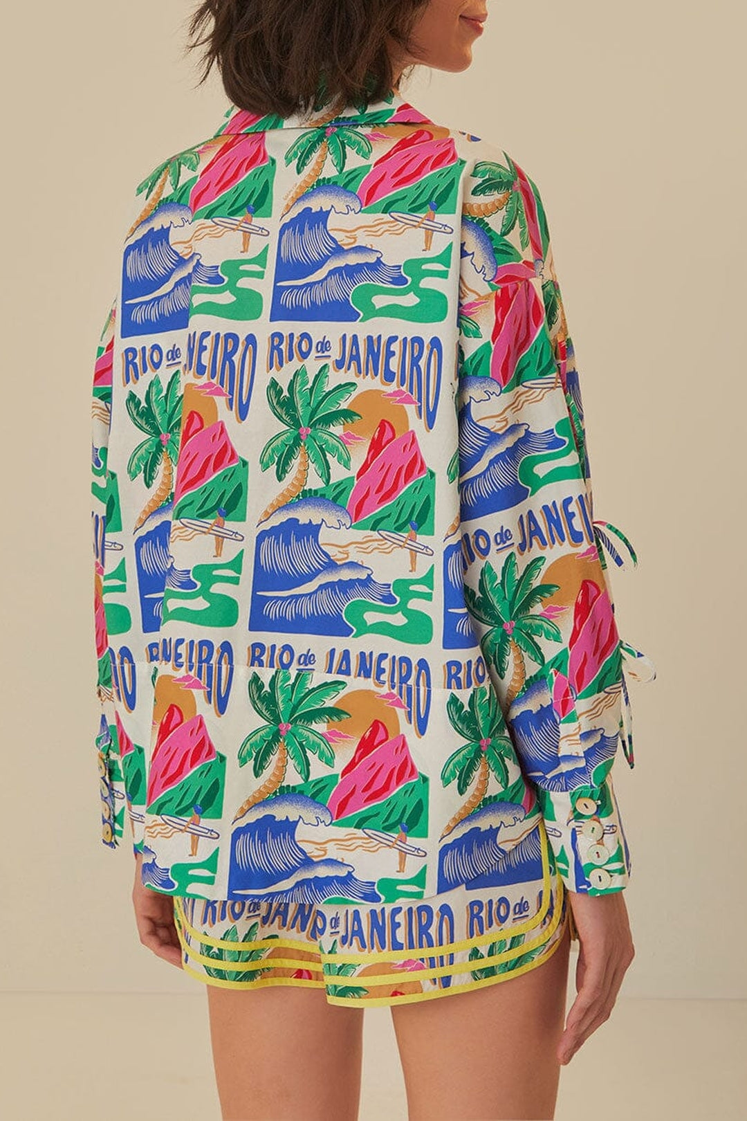 DJV_Carioca Posters Off White Chemises & Blouses - Carioca Posters Off White