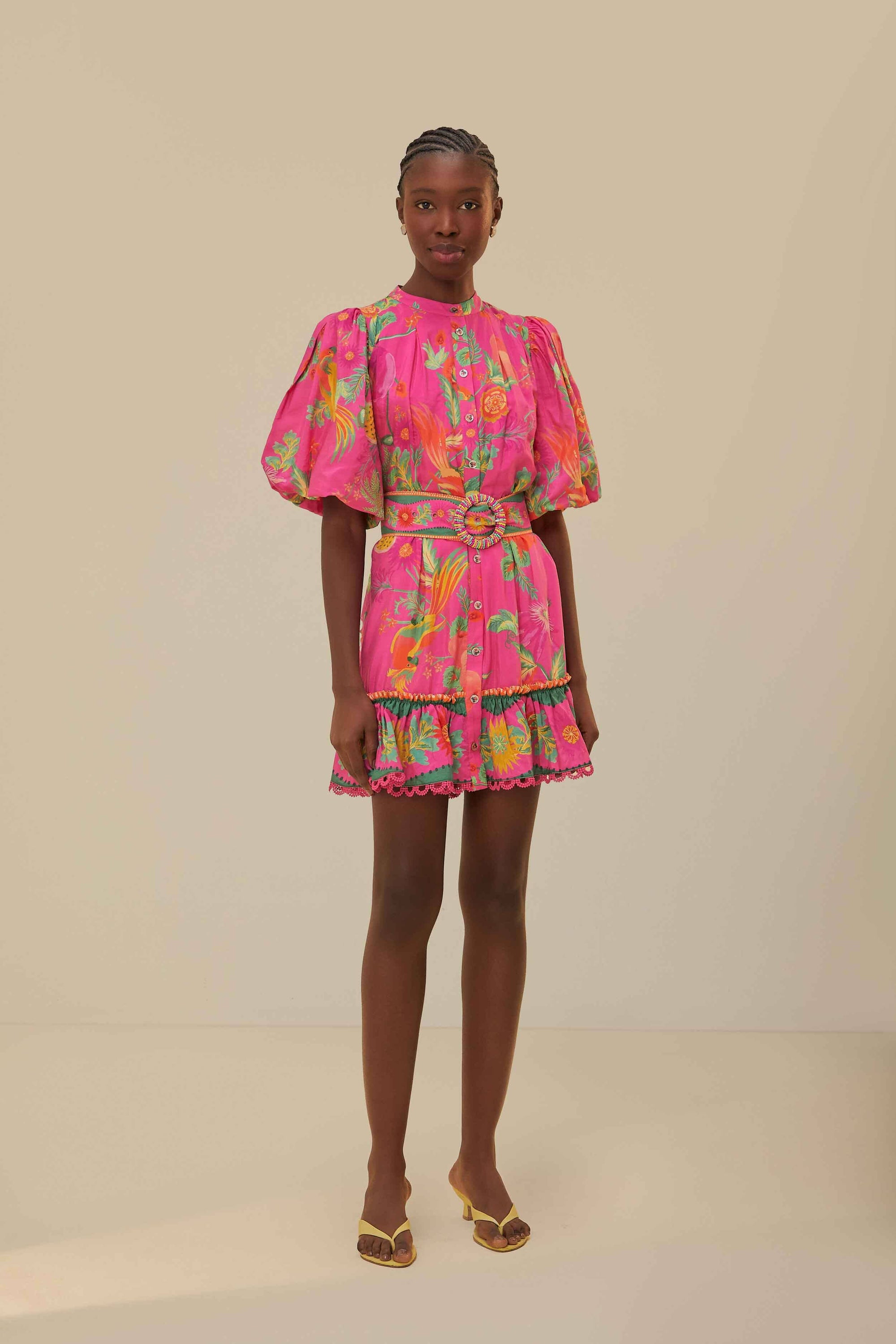 NEW_Delicate Fruit Garden Pink Robes courtes - Delicate Fruit Garden Pink