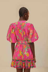 NEW_Delicate Fruit Garden Pink Robes courtes - Delicate Fruit Garden Pink
