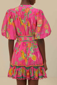 Robe courte Delicate Fruit - Rose