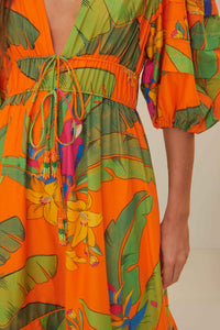 DJV_Fresh Macaws Orange Robes longues - Fresh Macaws Orange