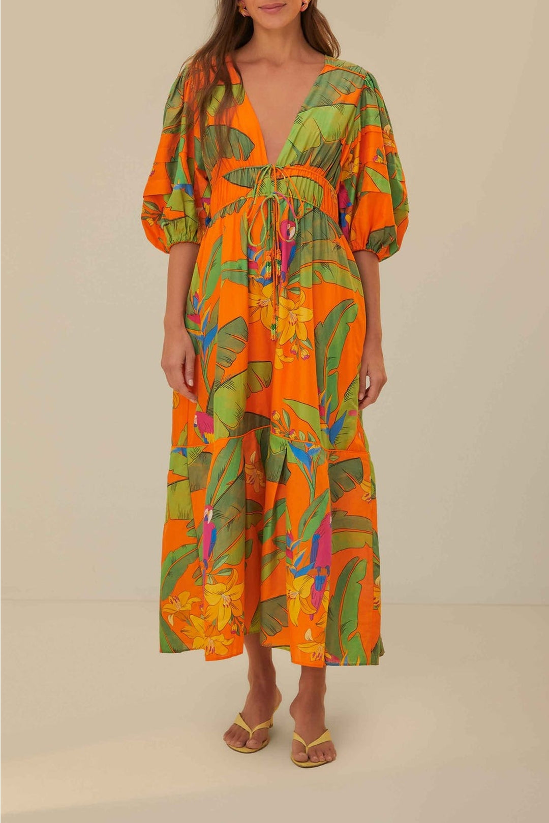 DJV_Fresh Macaws Orange Robes longues - Fresh Macaws Orange