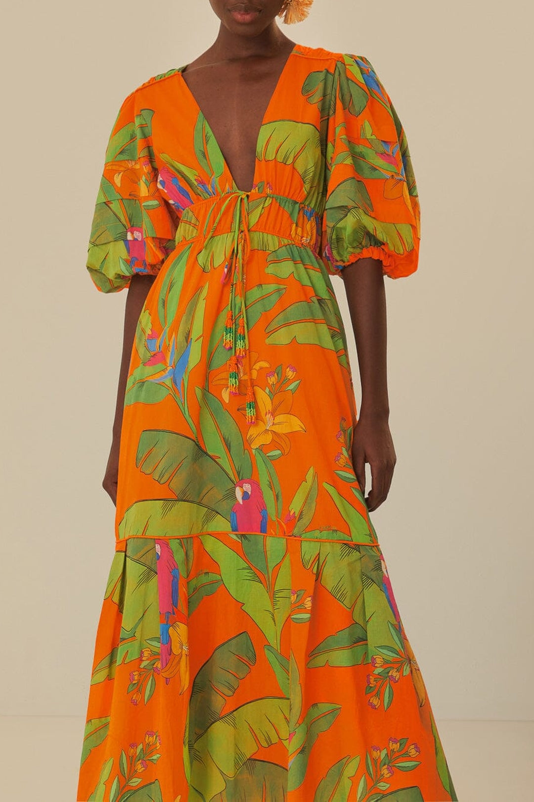 DJV_Fresh Macaws Orange Robes longues - Fresh Macaws Orange