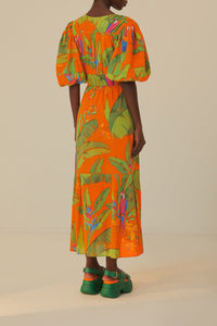 DJV_Fresh Macaws Orange Robes longues - Fresh Macaws Orange