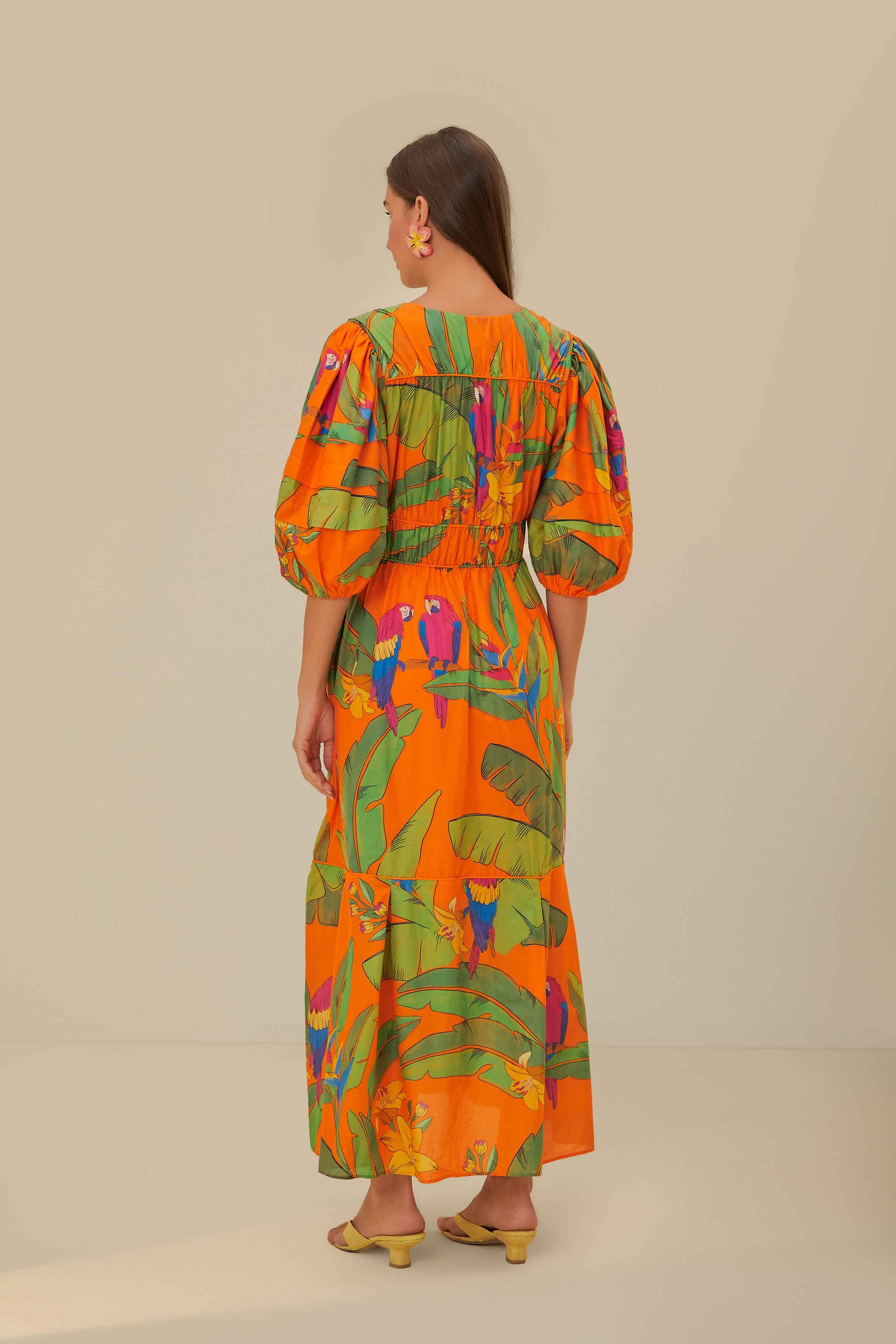 DJV_Fresh Macaws Orange Robes longues - Fresh Macaws Orange