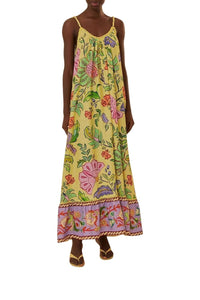 DJV_Floral Insects Yellow Robes longues - Floral Insects Yellow