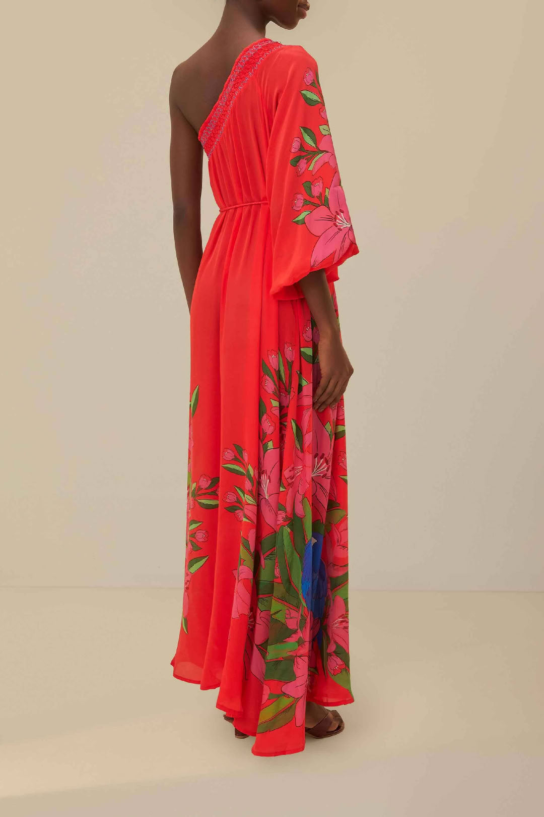 Robe longue Summer Foliage - Vert
