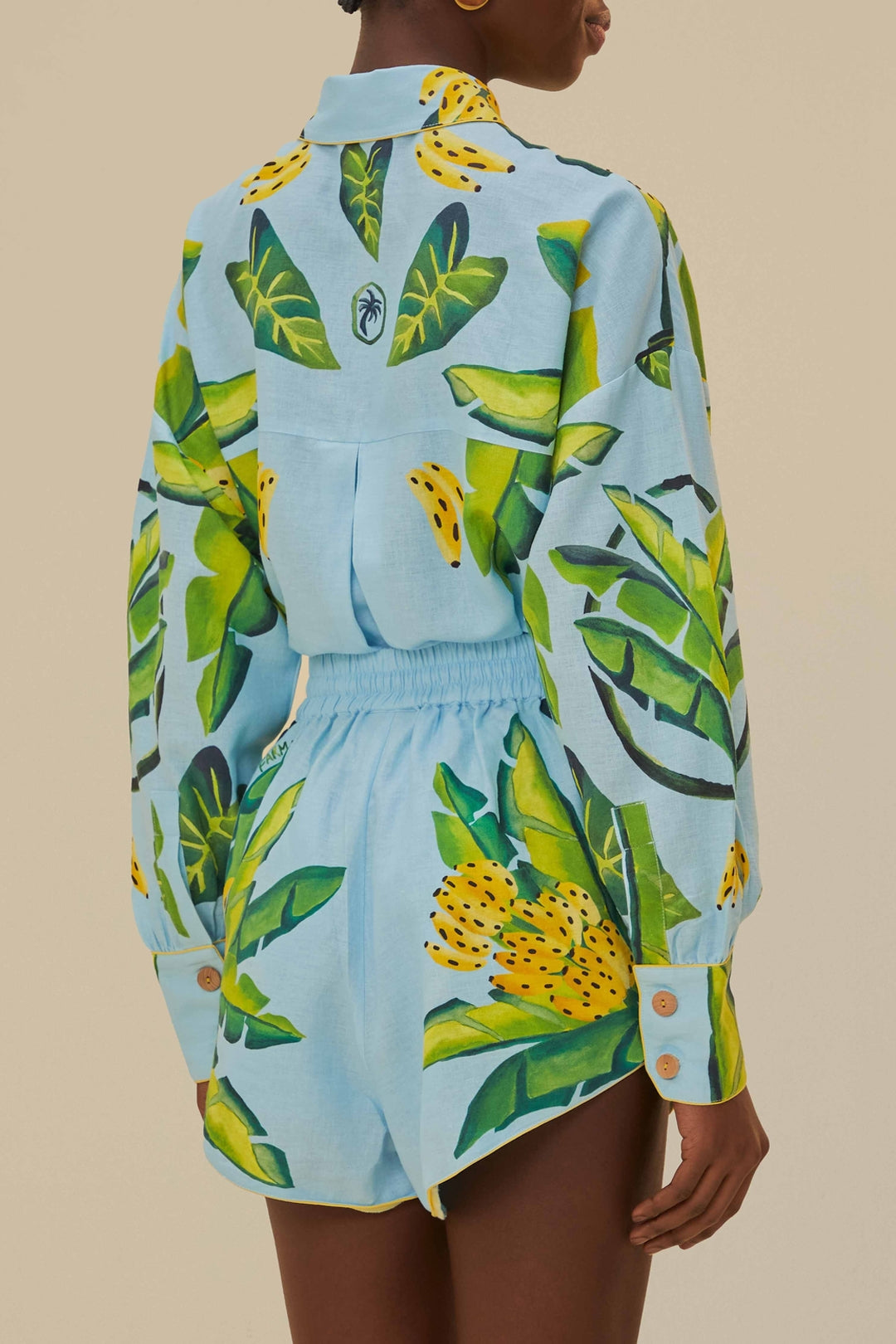 DJV_Summer Foliage Scarf Blue Jupes & Shorts - Summer Foliage Scarf Blue