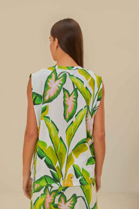 T-shirt Summer Foliage en coton - Vert