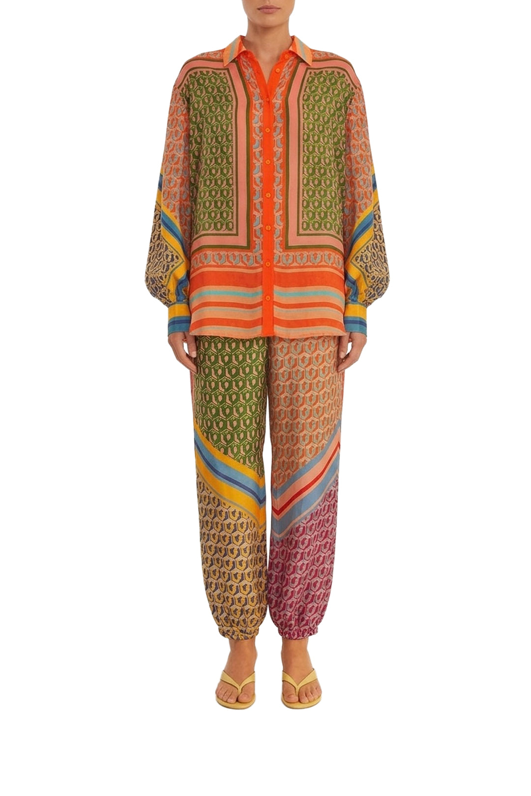 DJV_Cashew Scarf Mix Pantalons - Cashew Scarf Mix