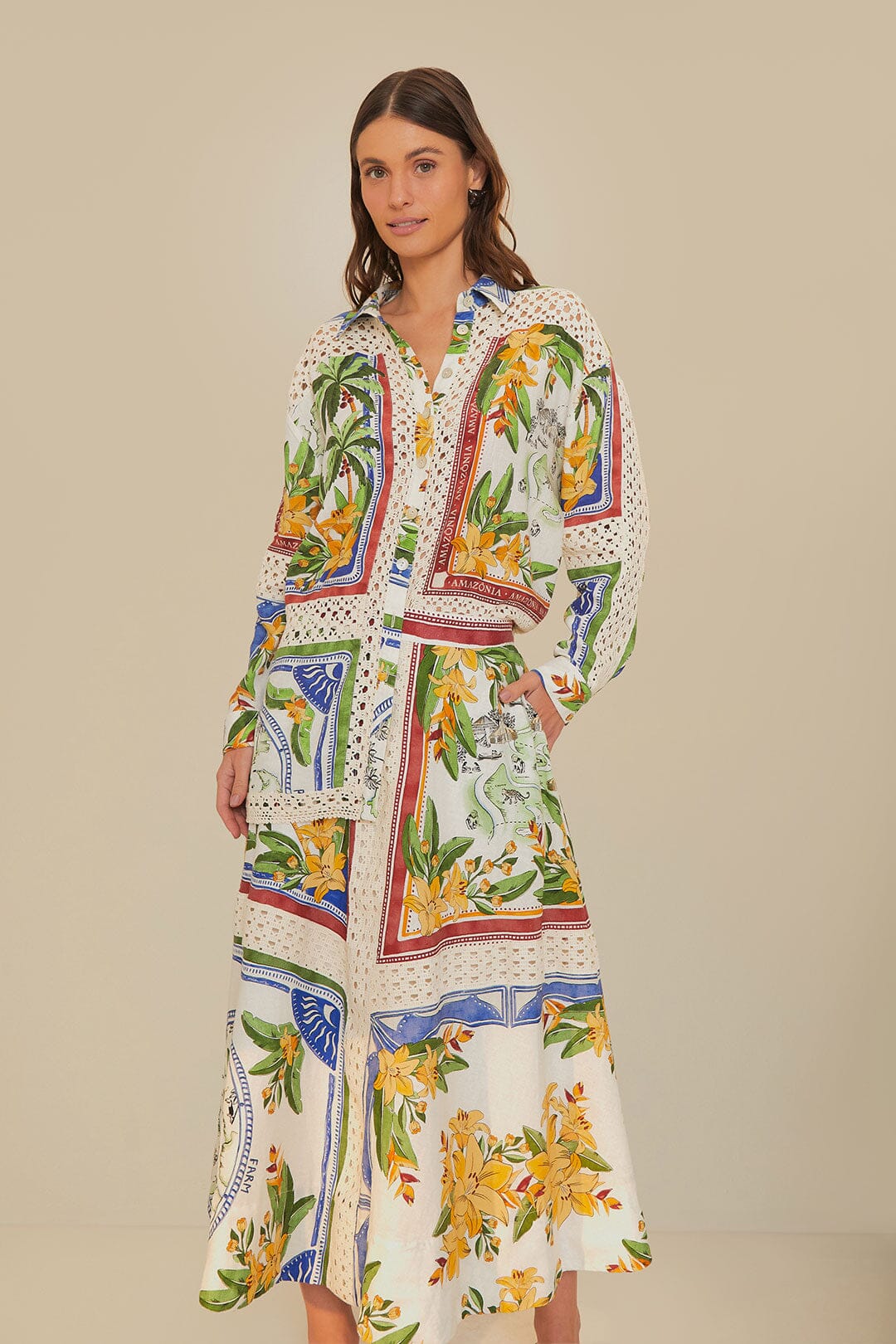 NEW_Tropical Destination Off White Jupes & Shorts - Tropical Destination Off White
