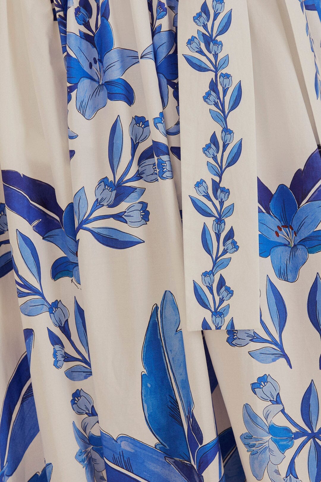 Jupe midi Yard en coton - Bleu