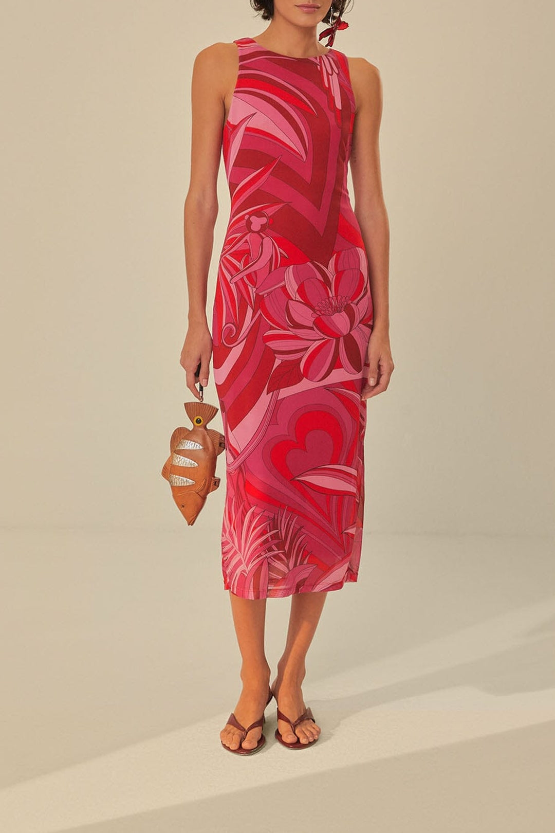 Robe midi Endless Summer - Rouge