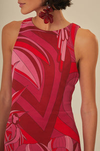 Robe midi Endless Summer - Rouge
