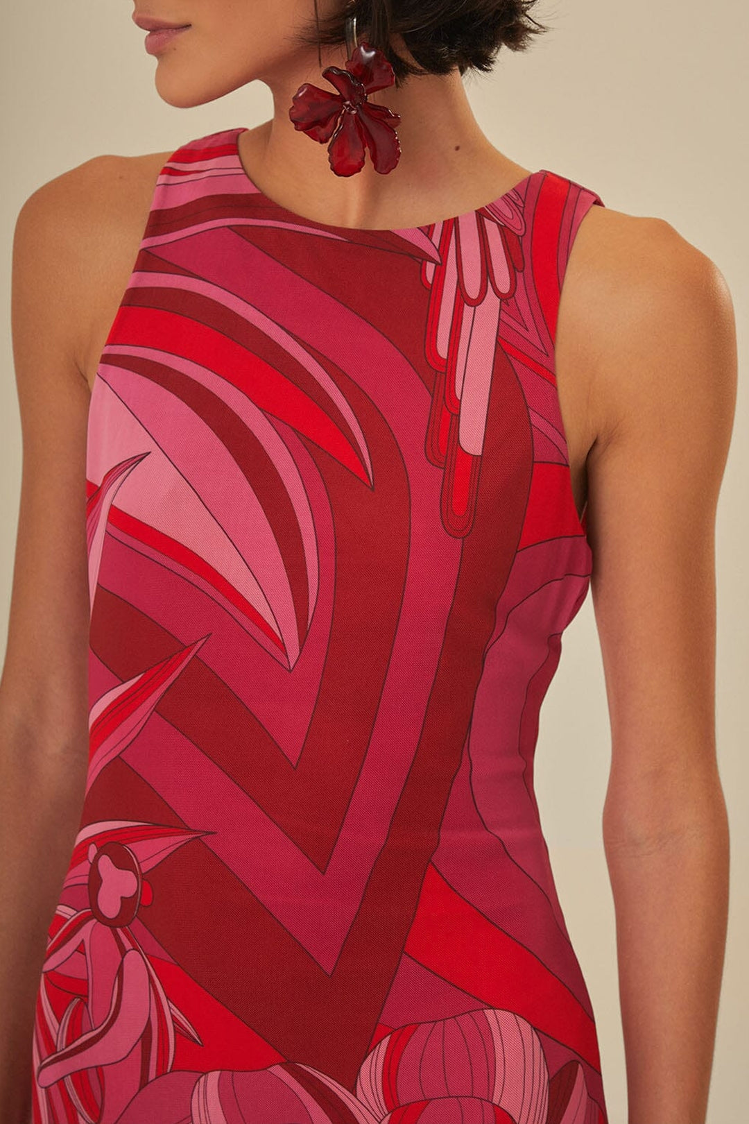 Robe midi Endless Summer - Rouge