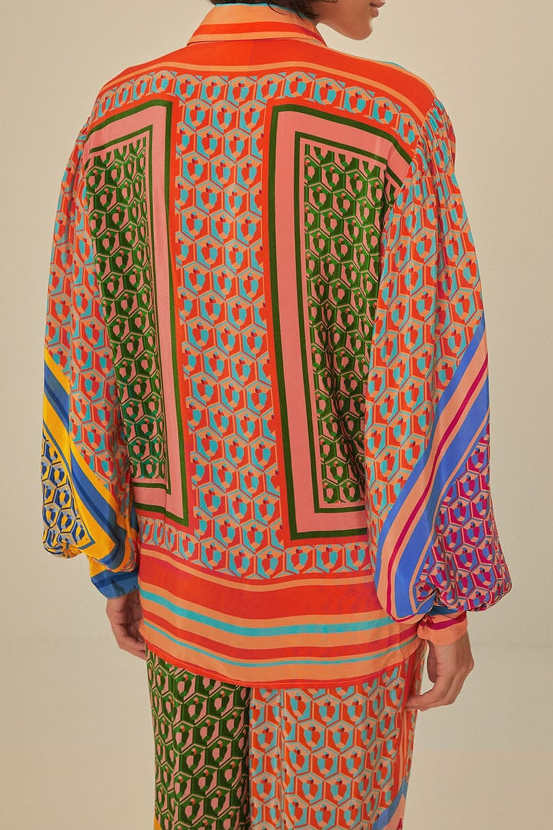 Chemise à manches longues Noix de cajou - Multicolore