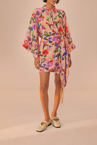 Robe courte Fairies Sand - Rose