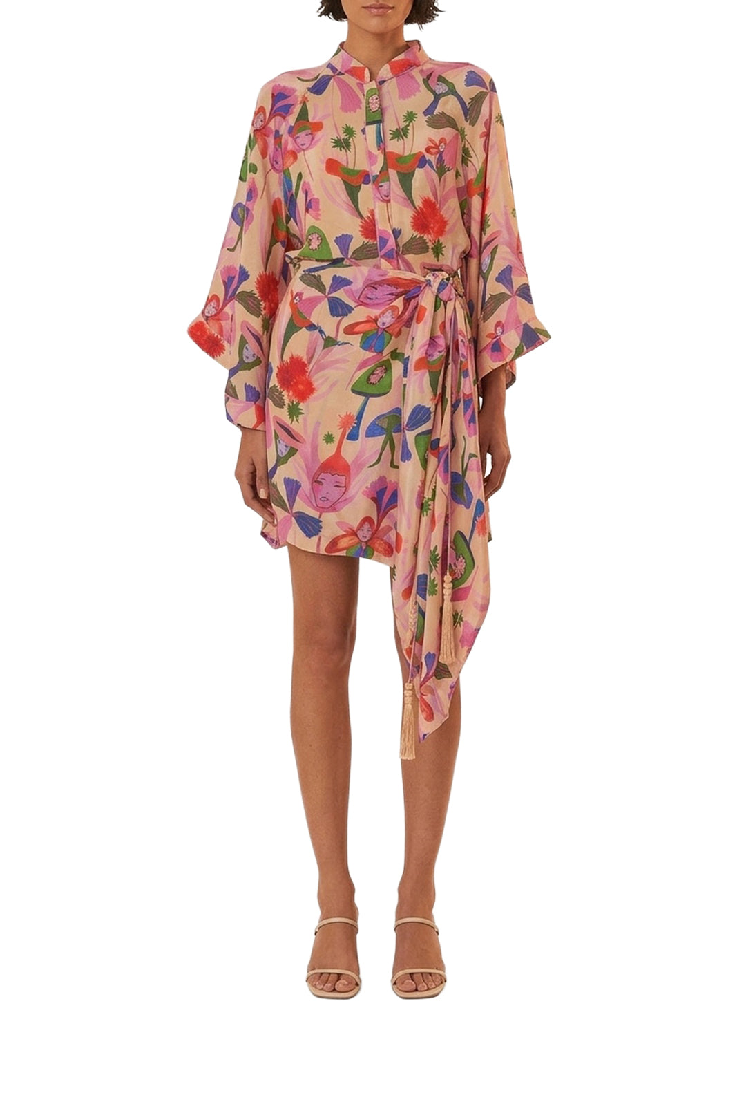 Robe courte Fairies Sand - Rose