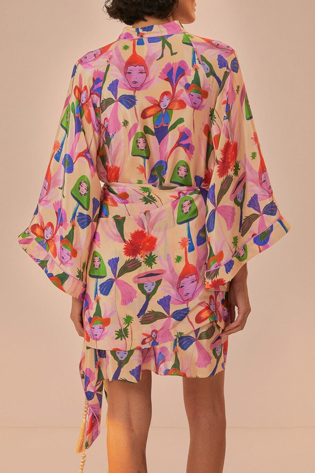 Robe courte Fairies Sand - Rose