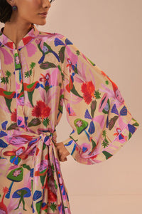 Robe courte Fairies Sand - Rose