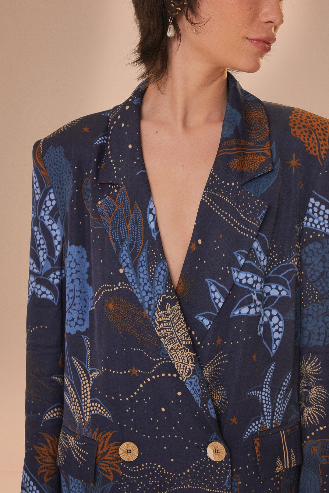 NEW_Night Jungle Navy Blue Vestes & Manteaux - Night Jungle Navy Blue