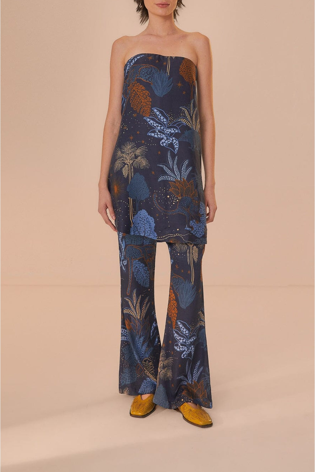 DJV_Night Jungle Navy Blue Pantalons - Night Jungle Navy Blue