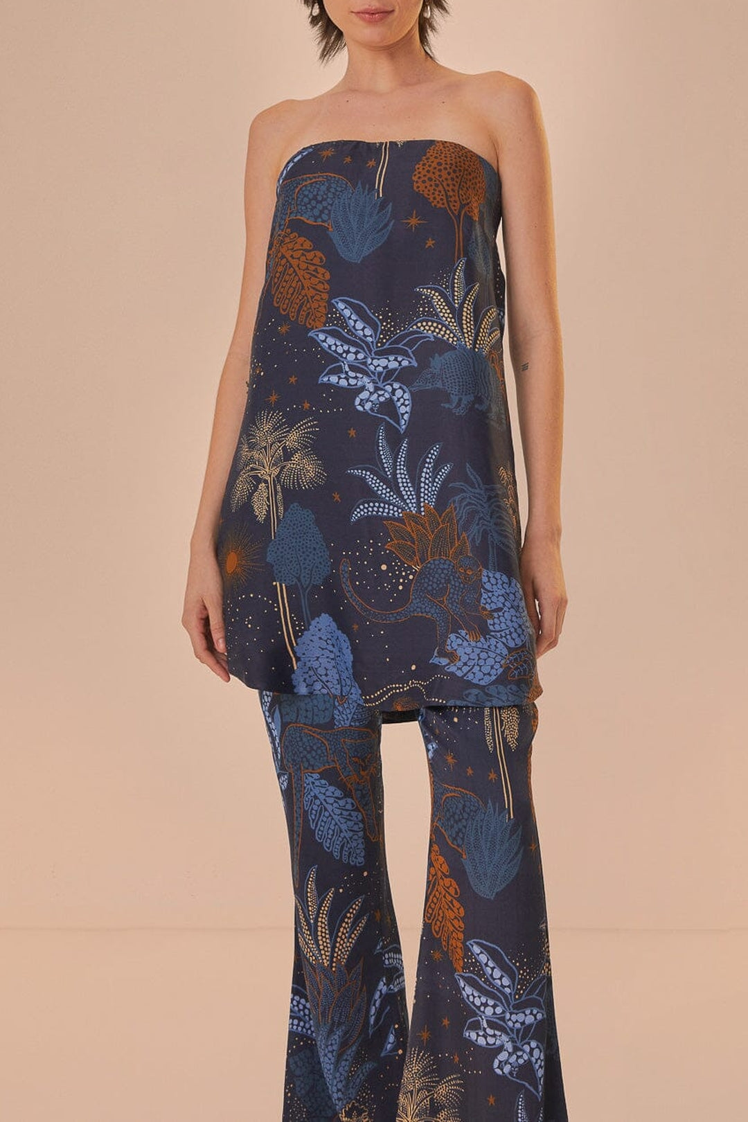 DJV_Night Jungle Navy Blue Pantalons - Night Jungle Navy Blue