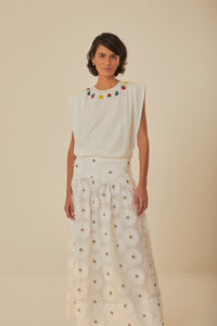 NEW_White Jupes & Shorts - White
