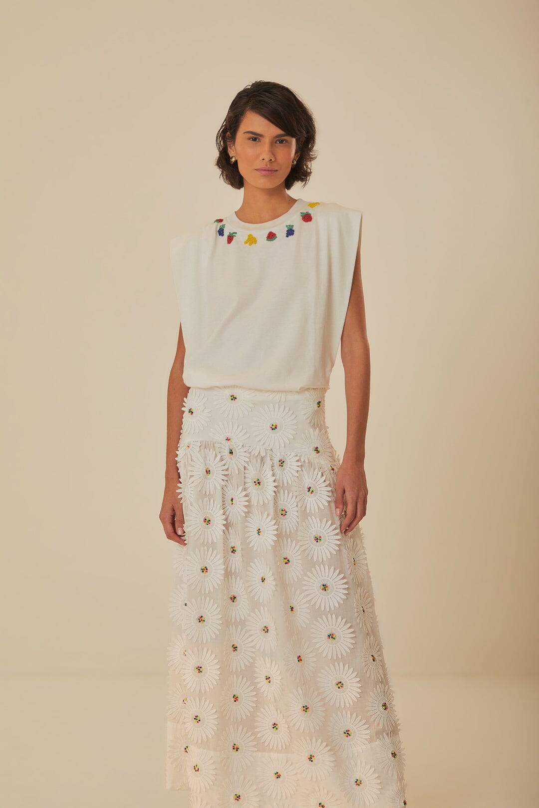 NEW_White Jupes & Shorts - White