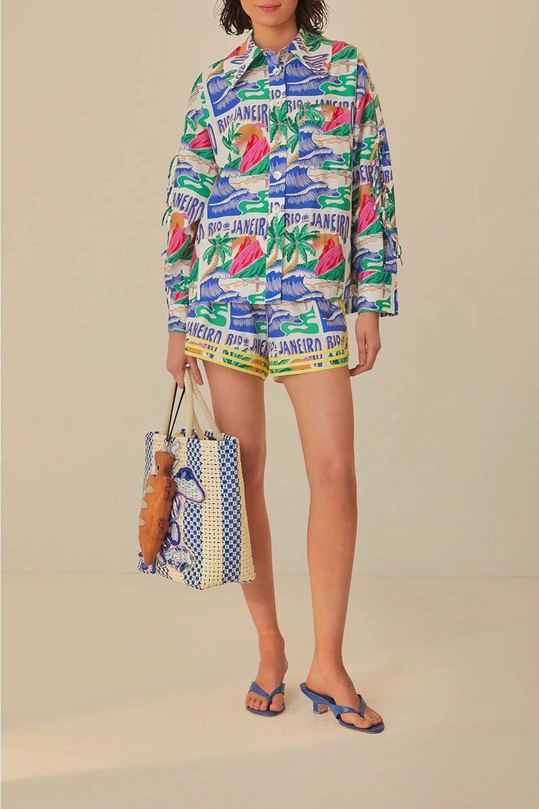 DJV_Carioca Posters Off White Jupes & Shorts - Carioca Posters Off White