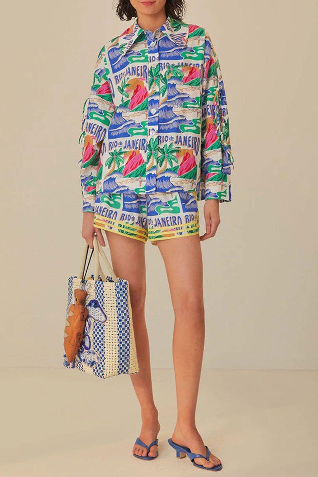 DJV_Carioca Posters Off White Chemises & Blouses - Carioca Posters Off White