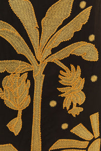 MEDIA OFF LINE_Robe Tie Banana Tree en lin - Noir