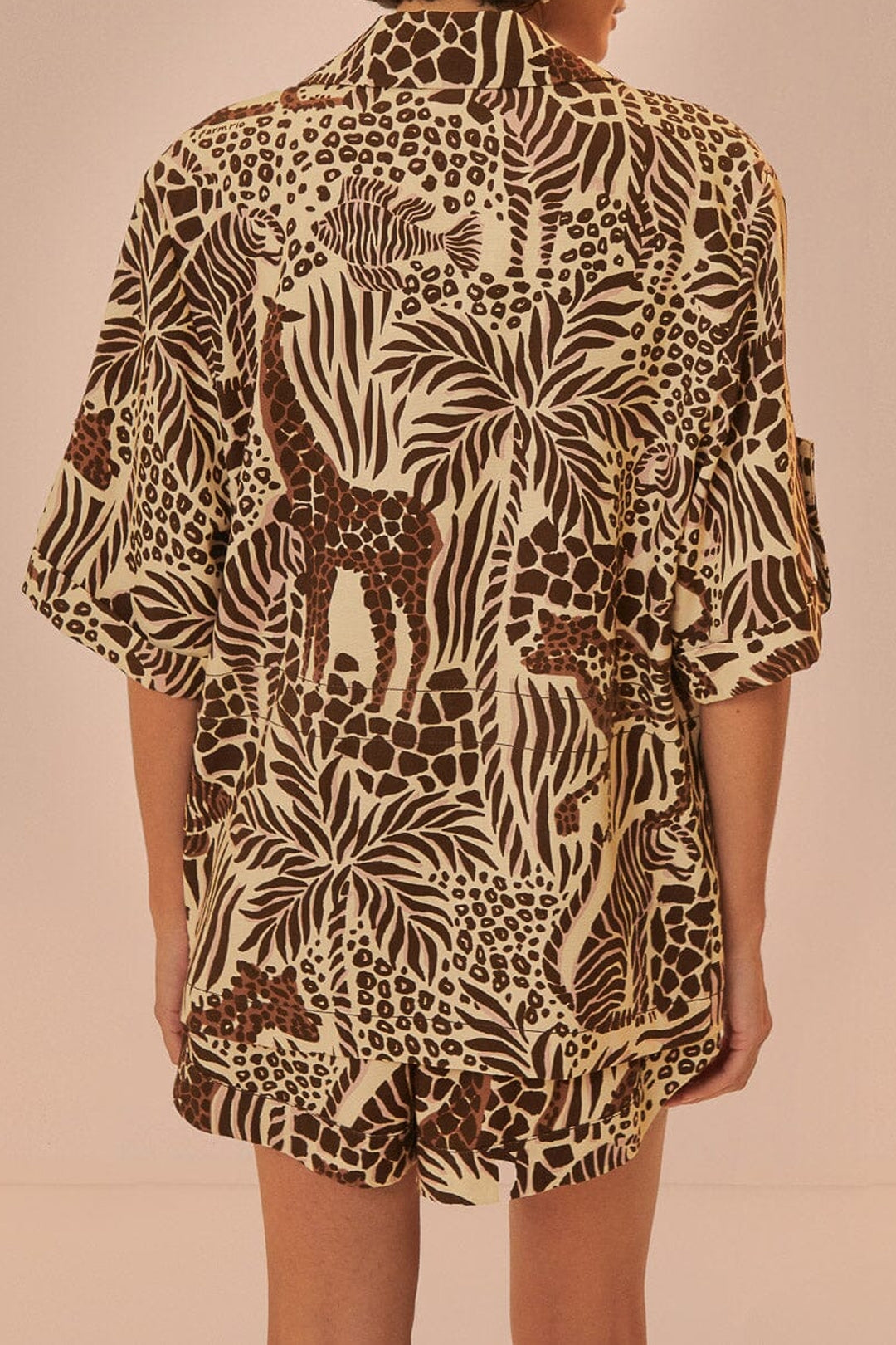 Chemise Safari Sand en coton - Marron