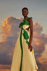 NEW_Yellow Robes midi - Yellow
