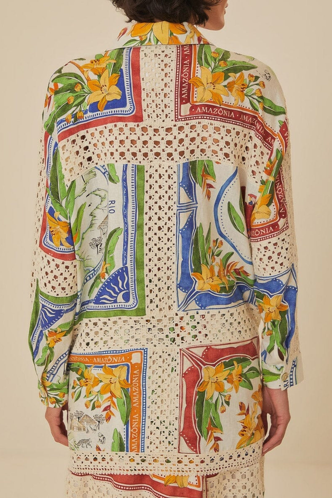 DJV_Tropical Destination Off White Chemises & Blouses - Tropical Destination Off White