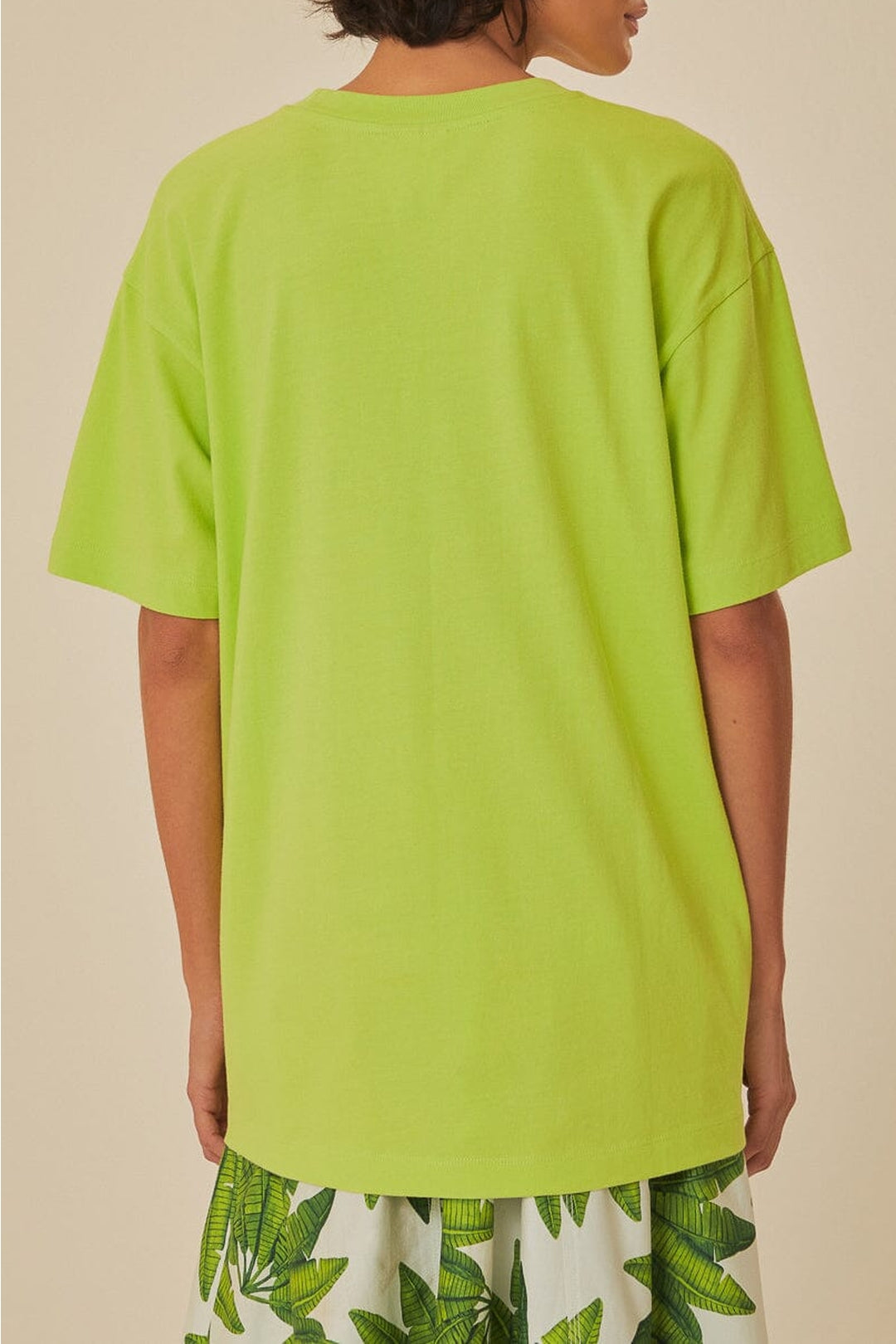 MEDIA OFF LINE_T-shirt ample Sounds Like Brasil en coton - Vert
